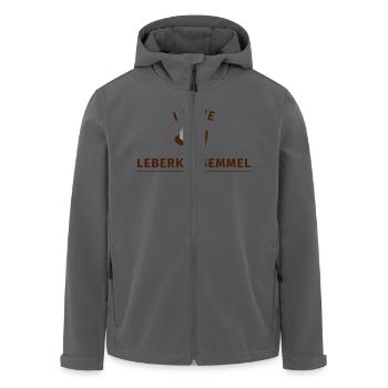 I love Leberkässemmel - Recycelte Männer Softshell-Jacke von Stanley/Stella - Anthrazit - Vorne - AI Model Male 185 light (185cm)