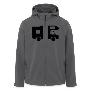 Camper - Recycelte Männer Softshell-Jacke von Stanley/Stella - Anthrazit - Vorne - AI Model Male 185 light (185cm)