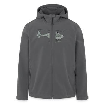 Hubschrauber 2 - Recycelte Männer Softshell-Jacke von Stanley/Stella - Anthrazit - Vorne - AI Model Male 185 light (185cm)