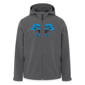 Superheld Papa - Recycelte Männer Softshell-Jacke von Stanley/Stella - Anthrazit - Vorne - AI Model Male 185 light (185cm)