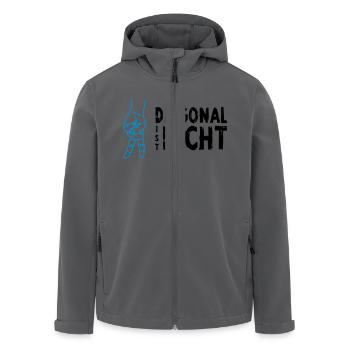 VolleyballFREAK Diagonal ist dicht MP - Recycelte Männer Softshell-Jacke von Stanley/Stella - Anthrazit - Vorne - AI Model Male 185 light (185cm)