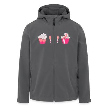 Drei Muffins - Recycelte Männer Softshell-Jacke von Stanley/Stella - Anthrazit - Vorne - AI Model Male 185 light (185cm)