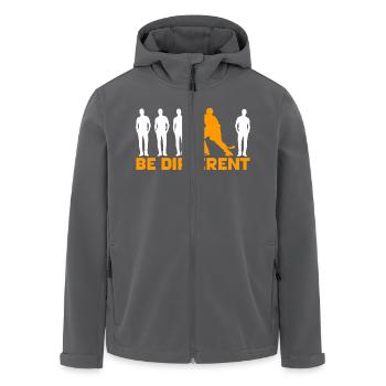 Hockey - Be different - Recycelte Männer Softshell-Jacke von Stanley/Stella - Anthrazit - Vorne - AI Model Male 185 light (185cm)