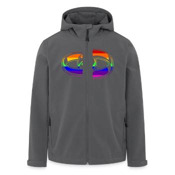 Gay Pride - Marriage - EN - Recycelte Männer Softshell-Jacke von Stanley/Stella - Anthrazit - Vorne - AI Model Male 185 light (185cm)