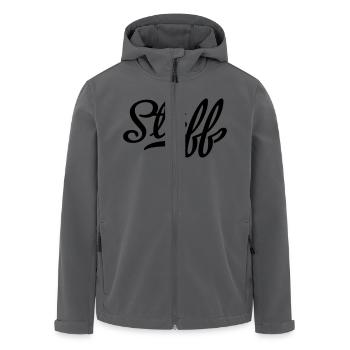 staff - Recycelte Männer Softshell-Jacke von Stanley/Stella - Anthrazit - Vorne - AI Model Male 185 light (185cm)