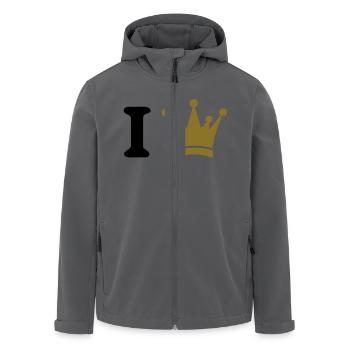 i king - Recycelte Männer Softshell-Jacke von Stanley/Stella - Anthrazit - Vorne - AI Model Male 185 light (185cm)