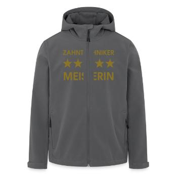 zahntechniker meisterin - Recycelte Männer Softshell-Jacke von Stanley/Stella - Anthrazit - Vorne - AI Model Male 185 light (185cm)
