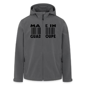 Made in Guadeloupe (1c) - Recycelte Männer Softshell-Jacke von Stanley/Stella - Anthrazit - Vorne - AI Model Male 185 light (185cm)