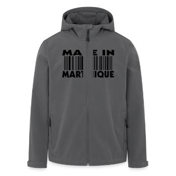 Made in Martinique (1c) - Recycelte Männer Softshell-Jacke von Stanley/Stella - Anthrazit - Vorne - AI Model Male 185 light (185cm)
