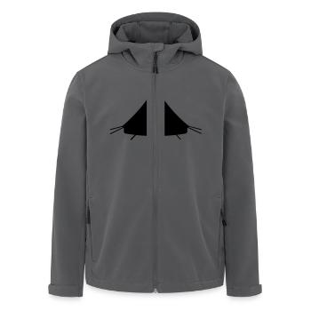 Zelt - Recycelte Männer Softshell-Jacke von Stanley/Stella - Anthrazit - Vorne - AI Model Male 185 light (185cm)