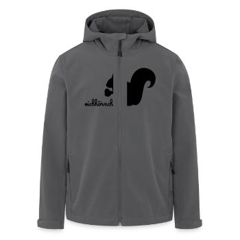 Eichhörnchen mit Eichel - Recycelte Männer Softshell-Jacke von Stanley/Stella - Anthrazit - Vorne - AI Model Male 185 light (185cm)