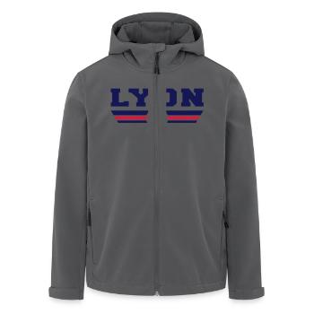 Lyon Fußball - Recycelte Männer Softshell-Jacke von Stanley/Stella - Anthrazit - Vorne - AI Model Male 185 light (185cm)