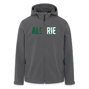 logo_flag_grunge_algerie_2 - Recycelte Männer Softshell-Jacke von Stanley/Stella - Anthrazit - Vorne - AI Model Male 185 light (185cm)