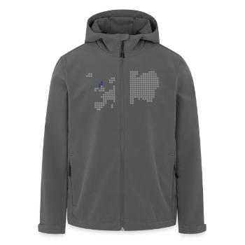 Schottland - Recycelte Männer Softshell-Jacke von Stanley/Stella - Anthrazit - Vorne - AI Model Male 185 light (185cm)