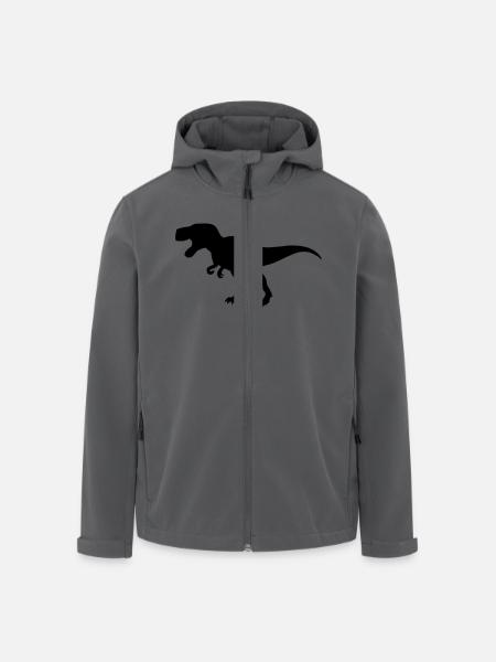 Dinosaurier T-Rex - Recycelte Männer Softshell-Jacke von Stanley/Stella - Anthrazit