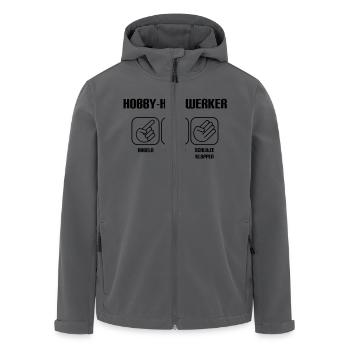 Hobby Heimwerker - Recycelte Männer Softshell-Jacke von Stanley/Stella - Anthrazit - Vorne - AI Model Male 185 light (185cm)