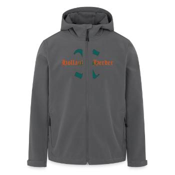 Schriftzug X-Hollandse Herder - Recycelte Männer Softshell-Jacke von Stanley/Stella - Anthrazit - Vorne - AI Model Male 185 light (185cm)