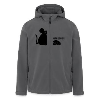 Maus - Recycelte Männer Softshell-Jacke von Stanley/Stella - Anthrazit - Vorne - AI Model Male 185 light (185cm)