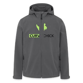 Curvy Chick - Recycelte Männer Softshell-Jacke von Stanley/Stella - Anthrazit - Vorne - AI Model Male 185 light (185cm)