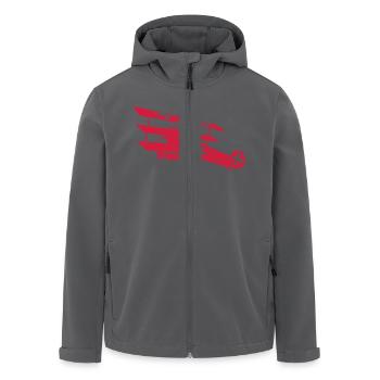 Fokker Airplane Flugzeug Roter Baron Red World War - Recycelte Männer Softshell-Jacke von Stanley/Stella - Anthrazit - Vorne - AI Model Male 185 light (185cm)