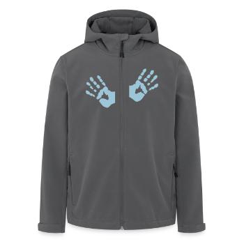 Hands - Hände - Recycelte Männer Softshell-Jacke von Stanley/Stella - Anthrazit - Vorne - AI Model Male 185 light (185cm)