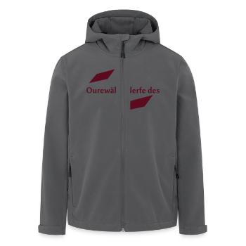 ourewaeller_derfe_des - Recycelte Männer Softshell-Jacke von Stanley/Stella - Anthrazit - Vorne - AI Model Male 185 light (185cm)