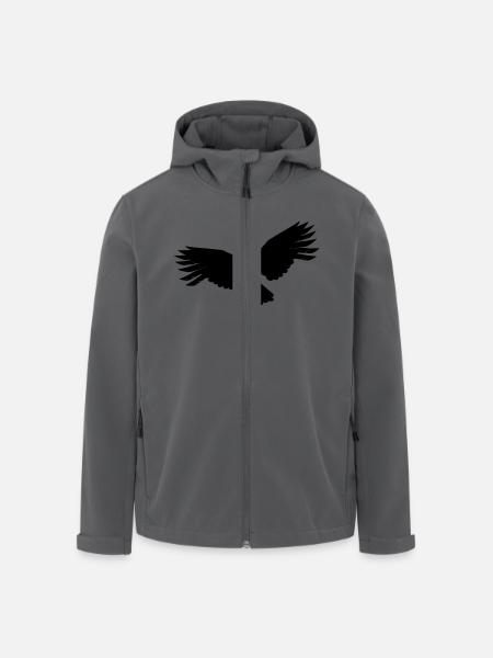 Rabe - Recycelte Männer Softshell-Jacke von Stanley/Stella - Anthrazit