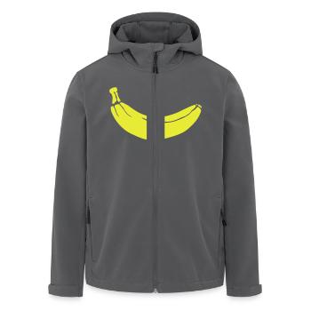 Banana - Banane - Recycelte Männer Softshell-Jacke von Stanley/Stella - Anthrazit - Vorne - AI Model Male 185 light (185cm)