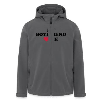 My boyfriend loves me - Recycelte Männer Softshell-Jacke von Stanley/Stella - Anthrazit - Vorne - AI Model Male 185 light (185cm)