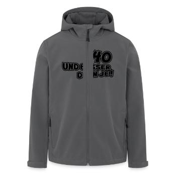 40 Geburtstag Geburtstags besser denn je Shirt - Recycelte Männer Softshell-Jacke von Stanley/Stella - Anthrazit - Vorne - AI Model Male 185 light (185cm)