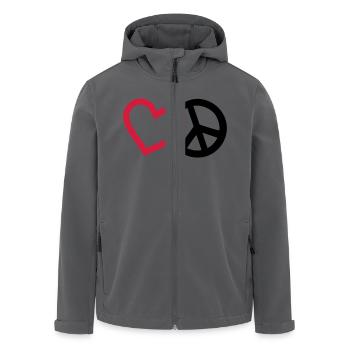Peace - Recycelte Männer Softshell-Jacke von Stanley/Stella - Anthrazit - Vorne - AI Model Male 185 light (185cm)