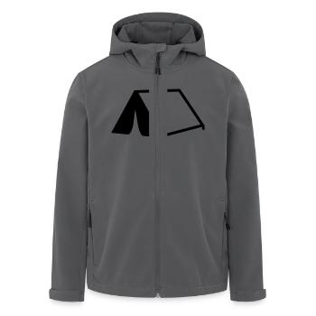 Zelt - Recycelte Männer Softshell-Jacke von Stanley/Stella - Anthrazit - Vorne - AI Model Male 185 light (185cm)