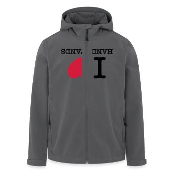I Heart Handstand - Recycelte Männer Softshell-Jacke von Stanley/Stella - Anthrazit - Vorne - AI Model Male 185 light (185cm)
