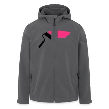 Maler - Recycelte Männer Softshell-Jacke von Stanley/Stella - Anthrazit - Vorne - AI Model Male 185 light (185cm)