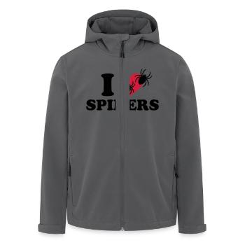 Spinne - Recycelte Männer Softshell-Jacke von Stanley/Stella - Anthrazit - Vorne - AI Model Male 185 light (185cm)