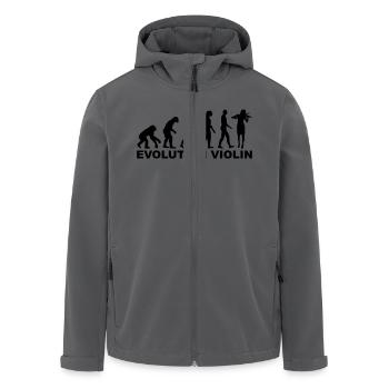 Geige - Recycelte Männer Softshell-Jacke von Stanley/Stella - Anthrazit - Vorne - AI Model Male 185 light (185cm)