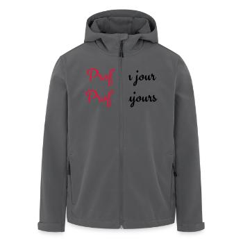 Prof un jour Prof toujours - Recycelte Männer Softshell-Jacke von Stanley/Stella - Anthrazit - Vorne - AI Model Male 185 light (185cm)
