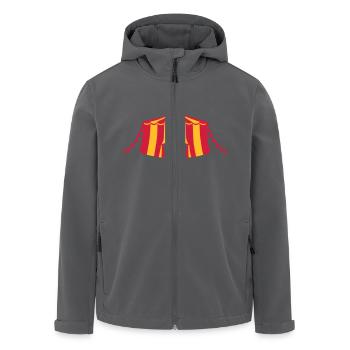 Zirkus - Recycelte Männer Softshell-Jacke von Stanley/Stella - Anthrazit - Vorne - AI Model Male 185 light (185cm)