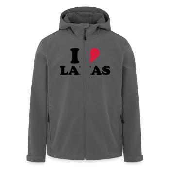 Lama - Recycelte Männer Softshell-Jacke von Stanley/Stella - Anthrazit - Vorne - AI Model Male 185 light (185cm)