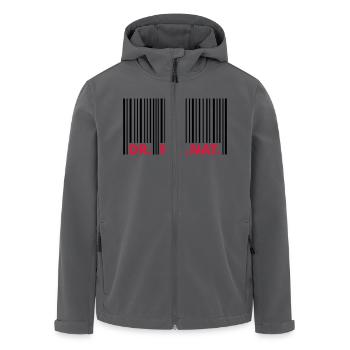 Doktor - Recycelte Männer Softshell-Jacke von Stanley/Stella - Anthrazit - Vorne - AI Model Male 185 light (185cm)