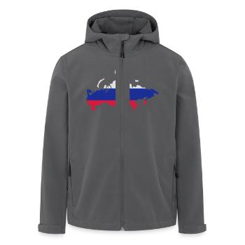 Russland - Recycelte Männer Softshell-Jacke von Stanley/Stella - Anthrazit - Vorne - AI Model Male 185 light (185cm)