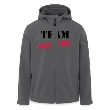 Team Awesome - Recycelte Männer Softshell-Jacke von Stanley/Stella - Anthrazit - Vorne - AI Model Male 185 light (185cm)