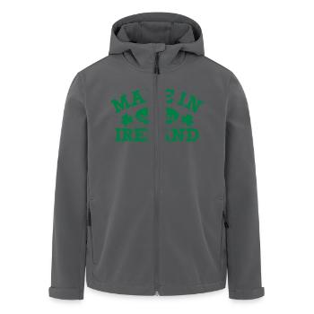 Made in Ireland - Recycelte Männer Softshell-Jacke von Stanley/Stella - Anthrazit - Vorne - AI Model Male 185 light (185cm)
