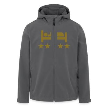 Schlafen - Recycelte Männer Softshell-Jacke von Stanley/Stella - Anthrazit - Vorne - AI Model Male 185 light (185cm)