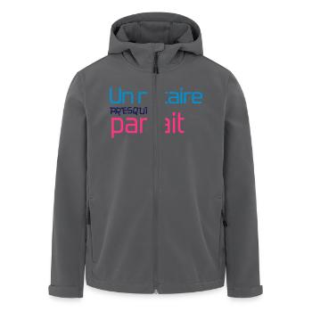 Notar / Rechtsanwalt / Gesetz / Legal / Gebäude - Recycelte Männer Softshell-Jacke von Stanley/Stella - Anthrazit - Vorne - AI Model Male 185 light (185cm)