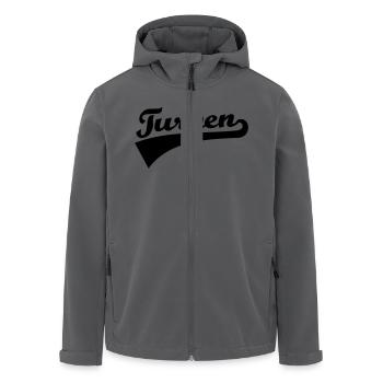Turnen - Recycelte Männer Softshell-Jacke von Stanley/Stella - Anthrazit - Vorne - AI Model Male 185 light (185cm)
