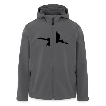 Silhouette Kranich - Recycelte Männer Softshell-Jacke von Stanley/Stella - Anthrazit - Vorne - AI Model Male 185 light (185cm)