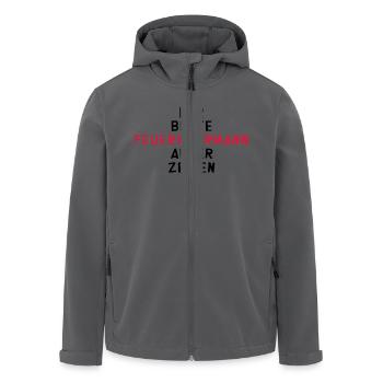 Feuerwehrmann Feuerwehrfrau Feuer Feuerwehr - Recycelte Männer Softshell-Jacke von Stanley/Stella - Anthrazit - Vorne - AI Model Male 185 light (185cm)