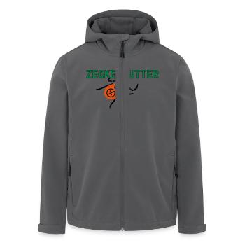 Zeckenfutter - Recycelte Männer Softshell-Jacke von Stanley/Stella - Anthrazit - Vorne - AI Model Male 185 light (185cm)