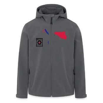 waschmaschine waschen HEH 3 farb vektor - Recycelte Männer Softshell-Jacke von Stanley/Stella - Anthrazit - Vorne - AI Model Male 185 light (185cm)
